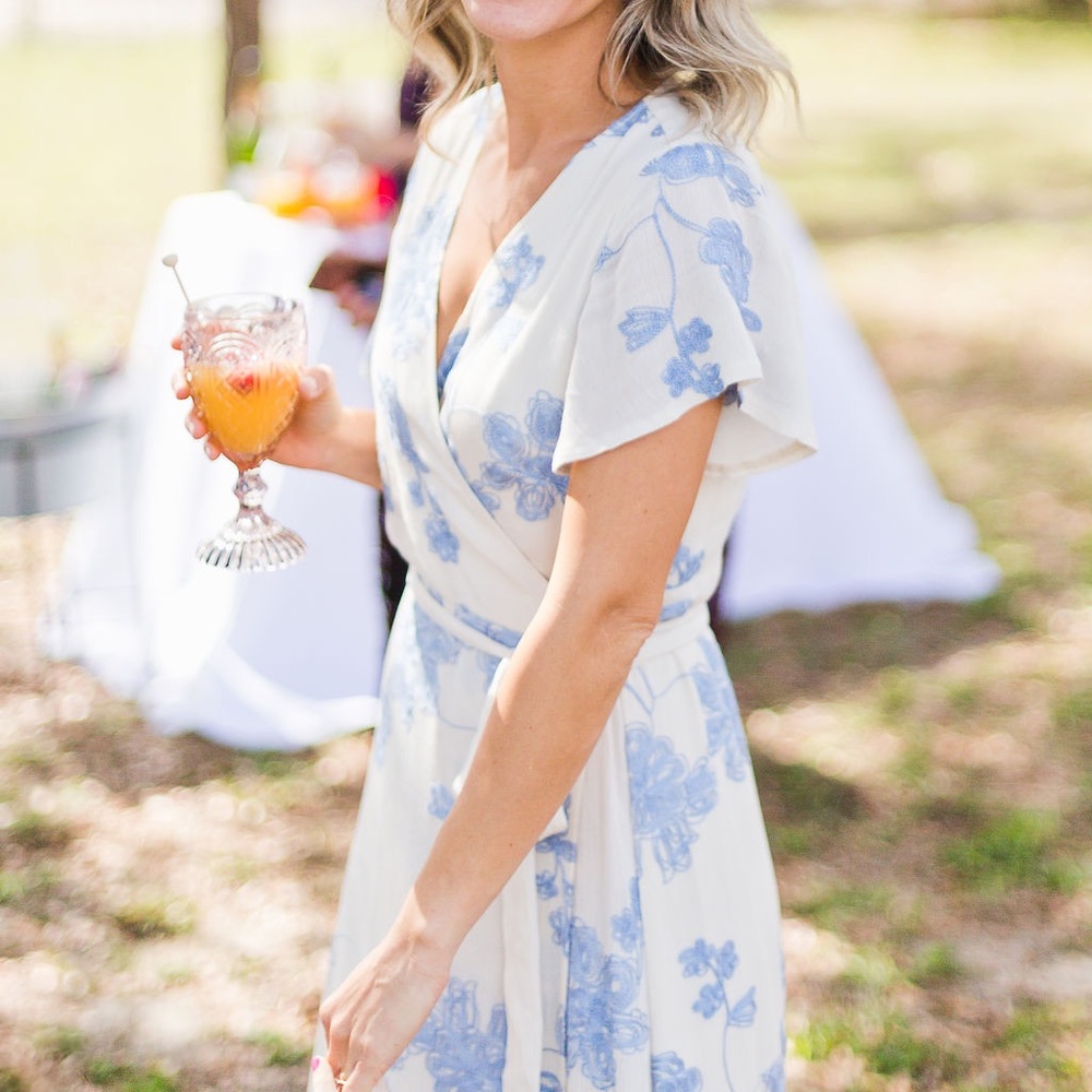 Floral Wrap Maxi